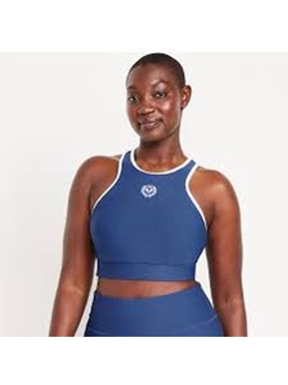 Old Navy Active Bra Top XL Blue Powersoft Medium Support